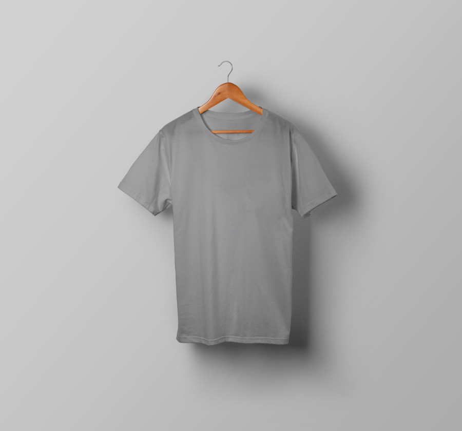 ZAVTAR Regular Fit T-Shirt – 180 GSM Cotton - Grey