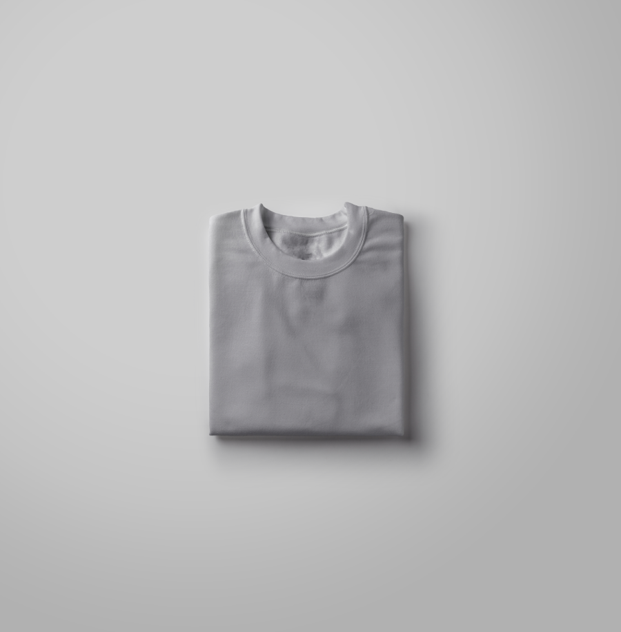 ZAVTAR Regular Fit T-Shirt – 180 GSM Cotton - Grey