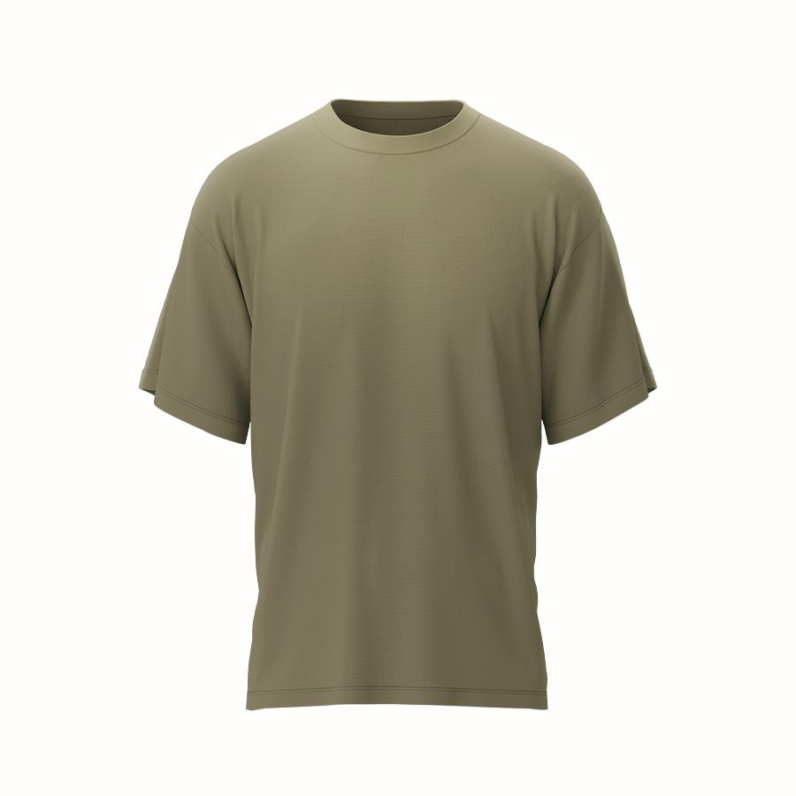 Men's Oversized T-Shirt - Premium Cotton – 250 GSM - Beige