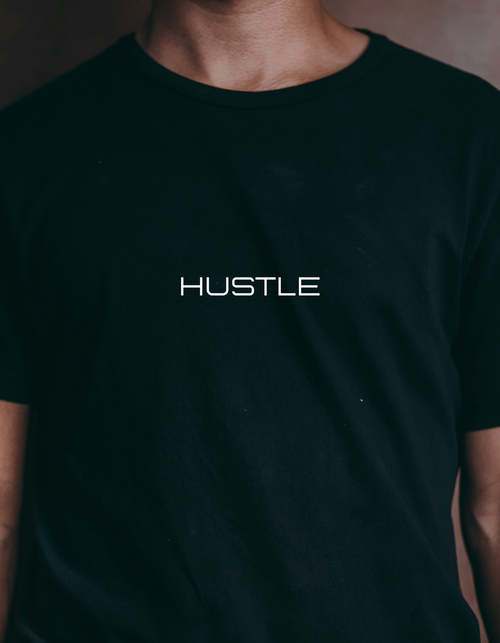 "Hustle" – One Word Tee | Matters Most Collection | Premium Cotton