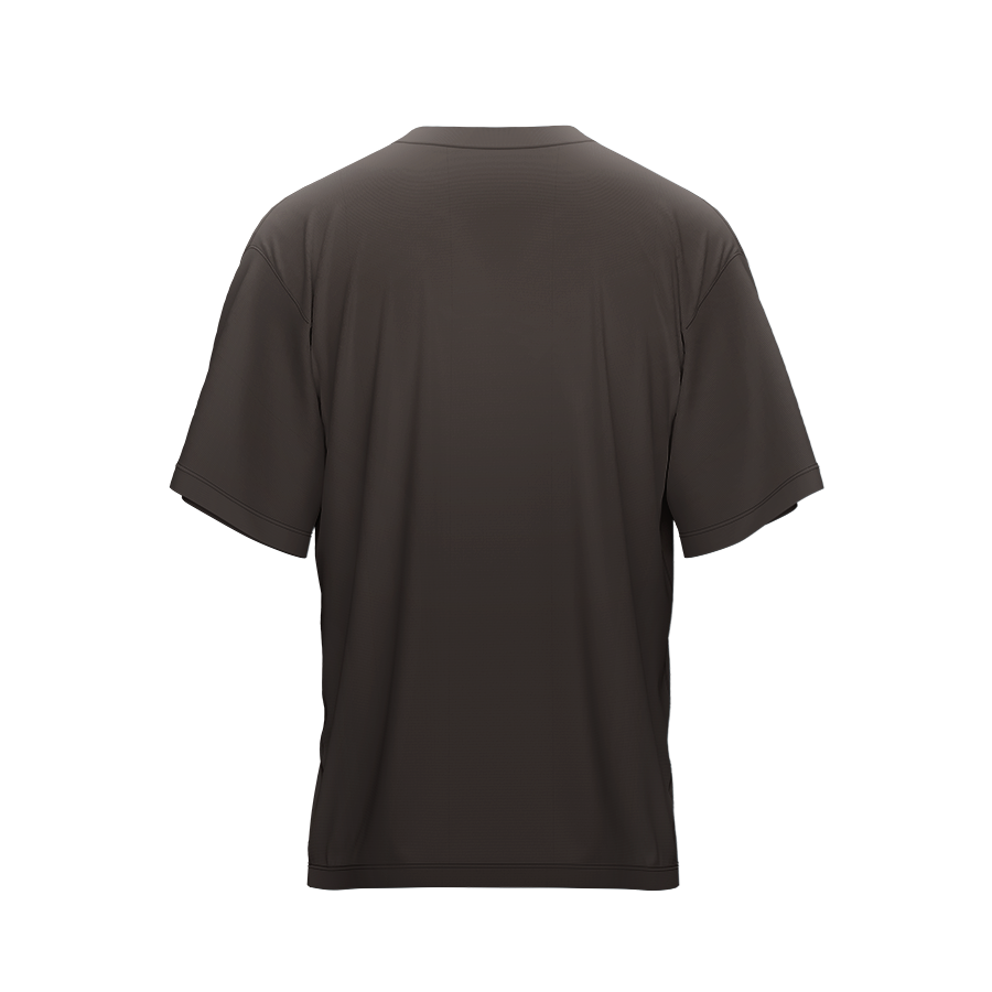 Men's Oversized T-Shirt - Premium Cotton – 220 GSM - Chestnut Brown