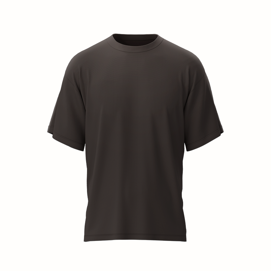 Men's Oversized T-Shirt - Premium Cotton – 220 GSM - Chestnut Brown